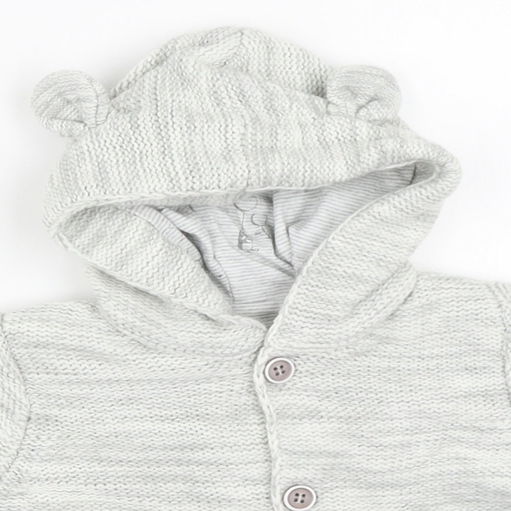 George Boys Grey   Jacket  Size 0-3 Months  - winnie the pooh