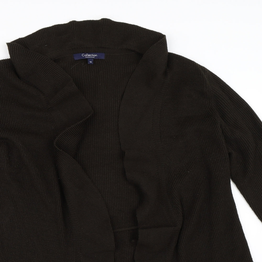 Debenhams Womens Brown   Cardigan Jumper Size 16