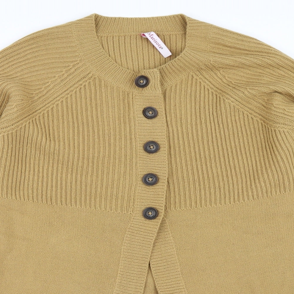 Marisota Womens Beige   Cardigan Jumper Size 12