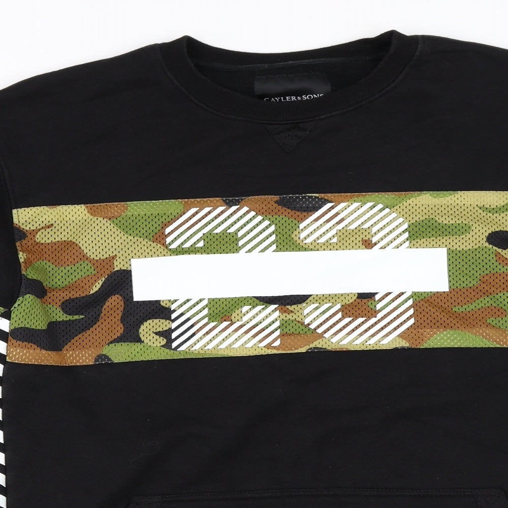 CAYLER & SONS Mens Black   Pullover Sweatshirt Size XL