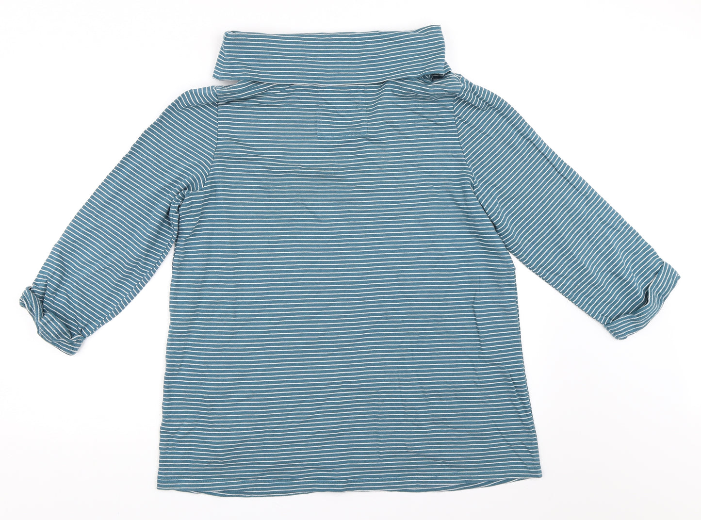 Seasalt Womens Blue Striped  Pullover Jumper Size 14