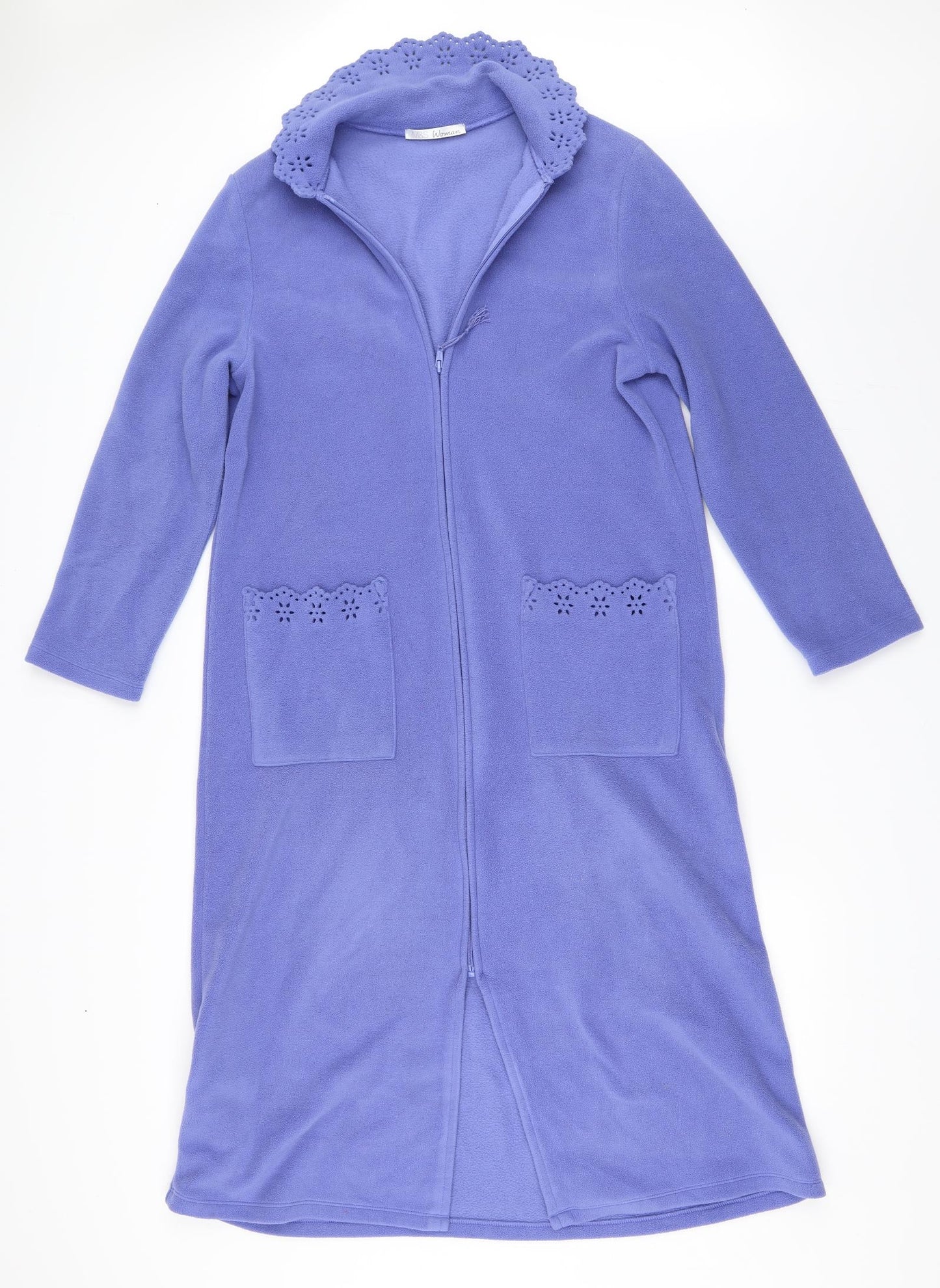 Marks and Spencer Womens Purple Solid  Top Robe Size 8  - dressing gown