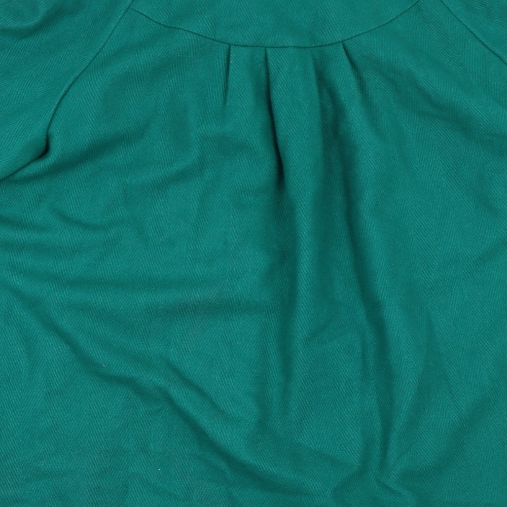 River Island Womens Green   Overcoat Coat Size 14