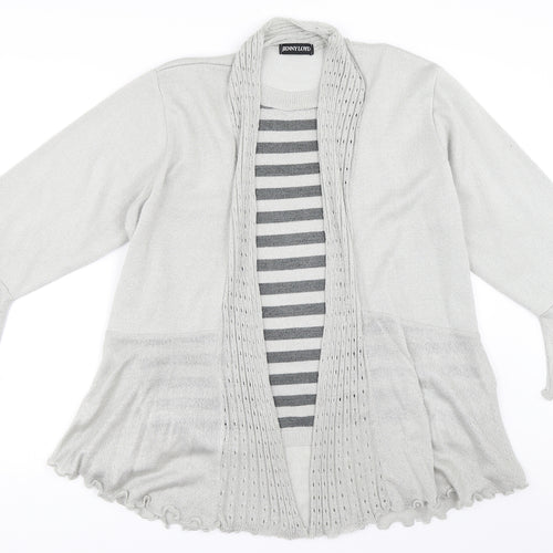 Jenny Loyd Womens Grey   Cardigan Jumper Size L