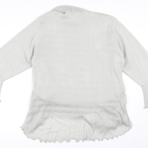 Jenny Loyd Womens Grey   Cardigan Jumper Size L