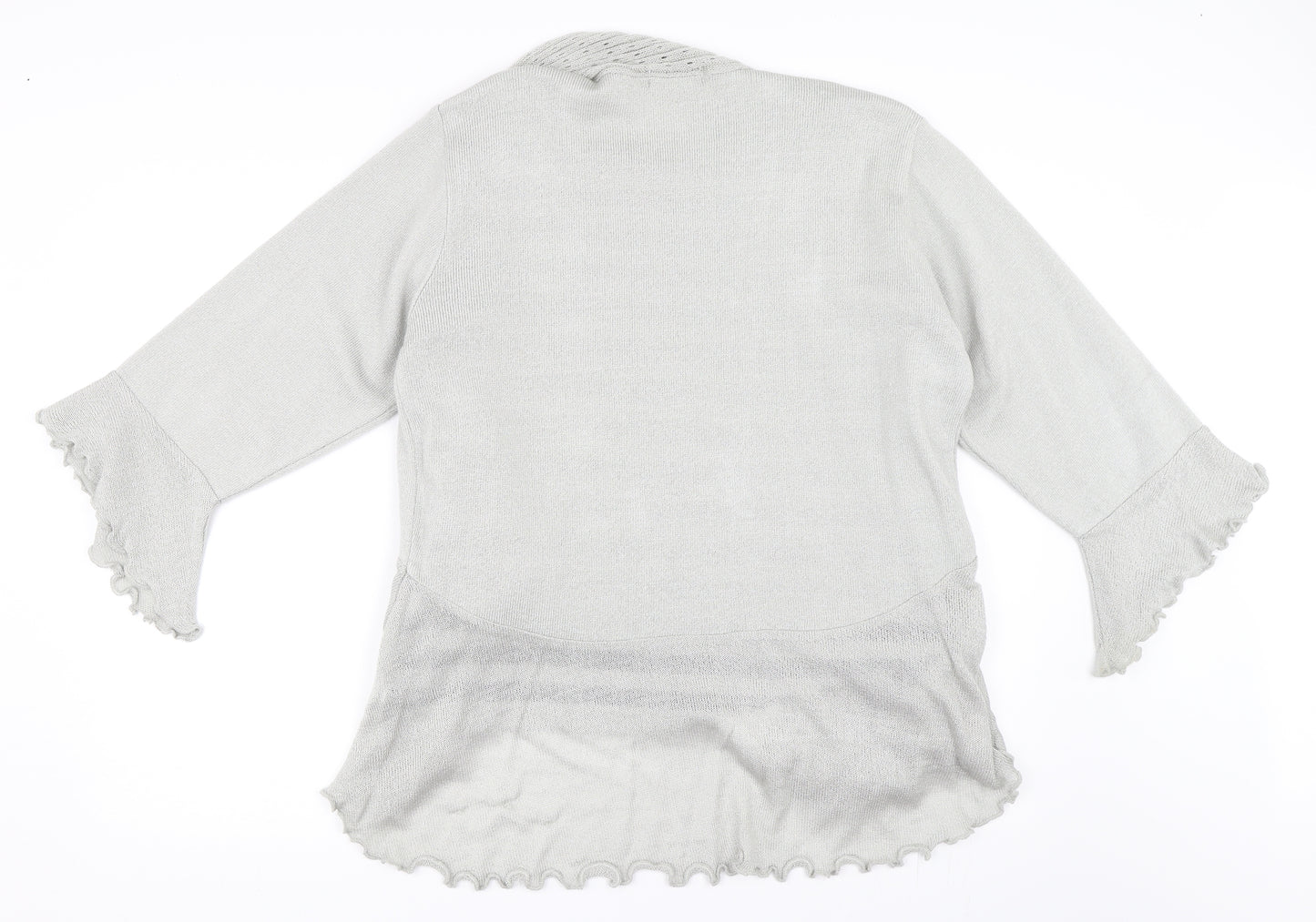 Jenny Loyd Womens Grey   Cardigan Jumper Size L