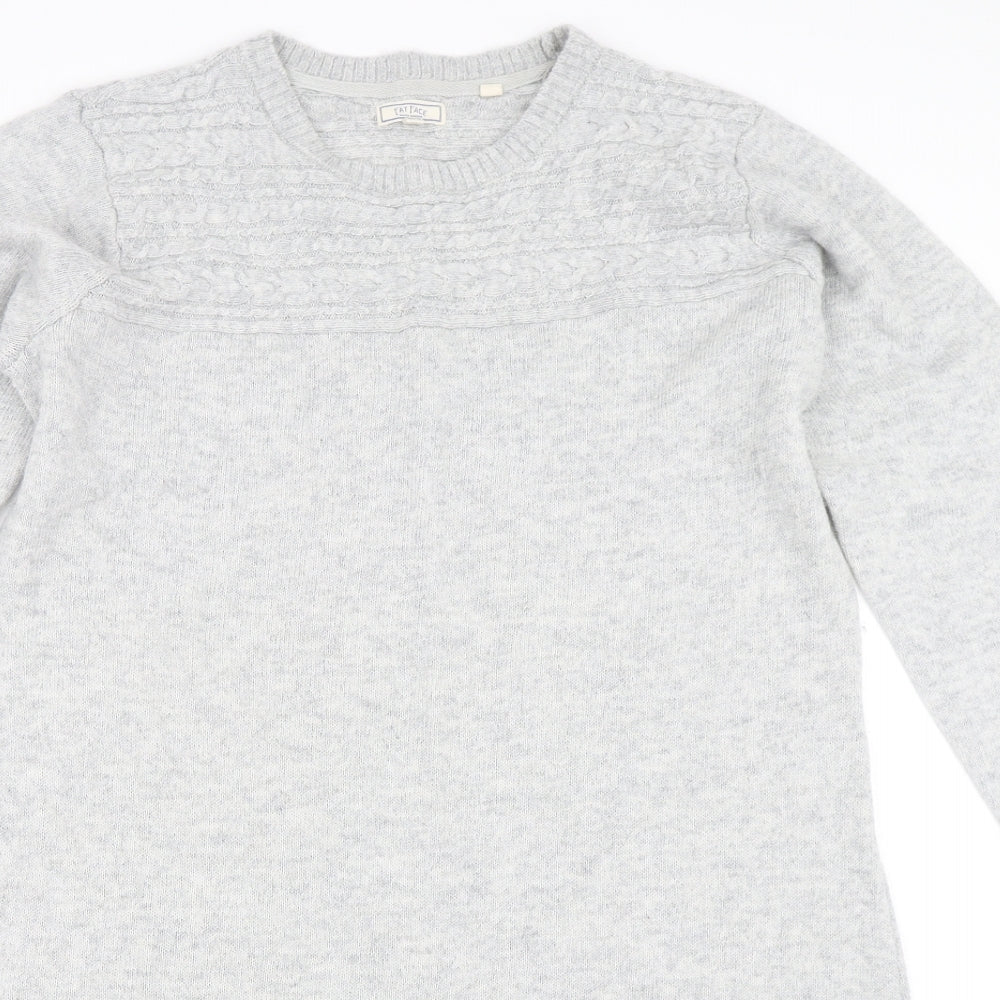 Fat Face Womens Grey   Jumper Dress  Size 18