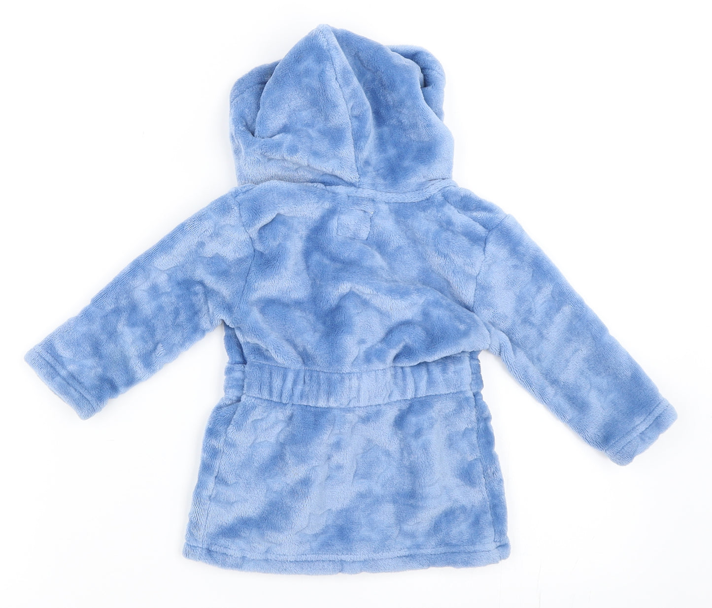 Primark Boys Blue Solid  Kaftan Robe Size 6-9 Months  - dressing gown