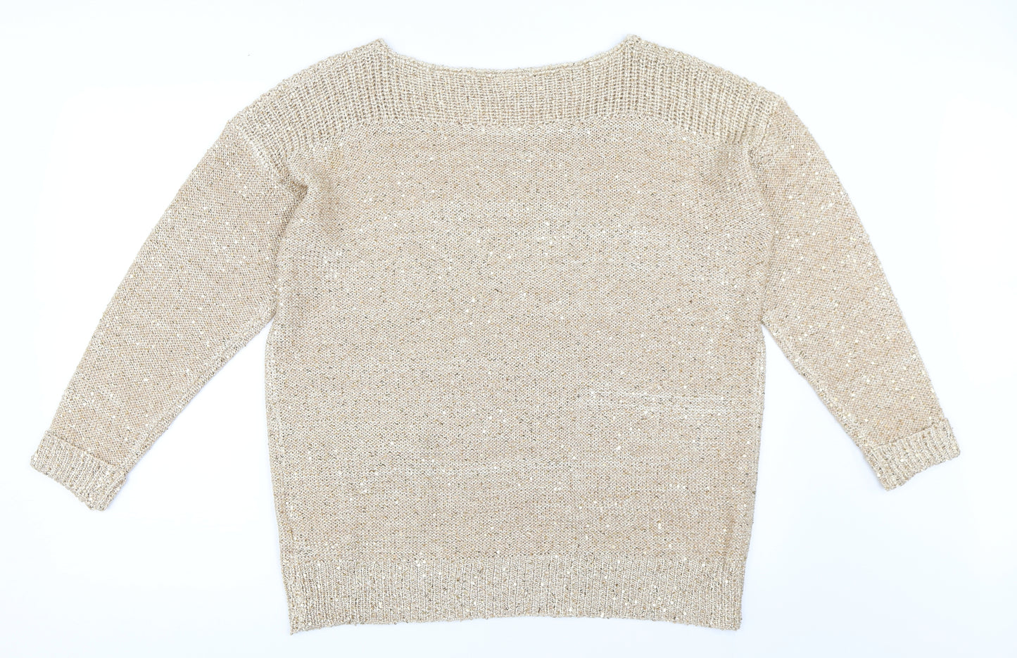 Wallis Womens Gold   Pullover Jumper Size L