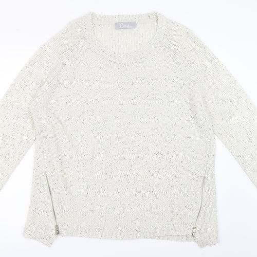 CMD Womens Ivory   Pullover Jumper Size 18