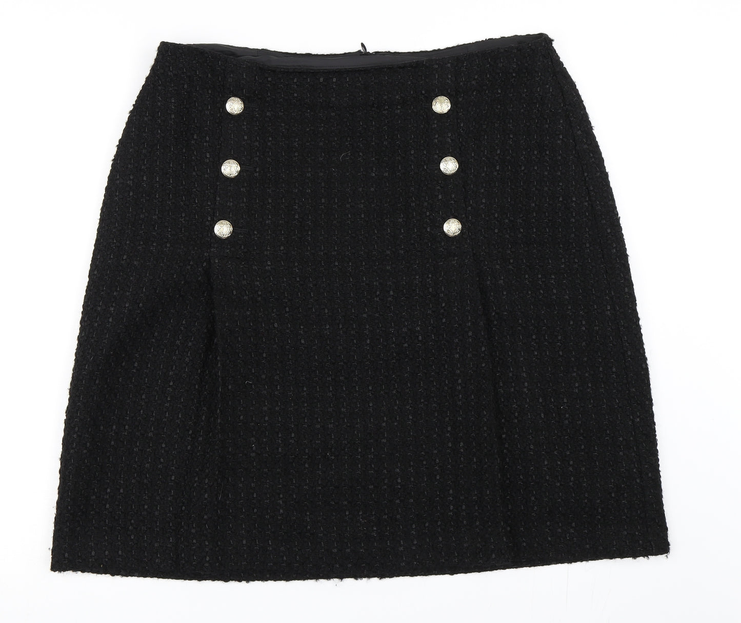 Marks and Spencer Womens Black   A-Line Skirt Size 16