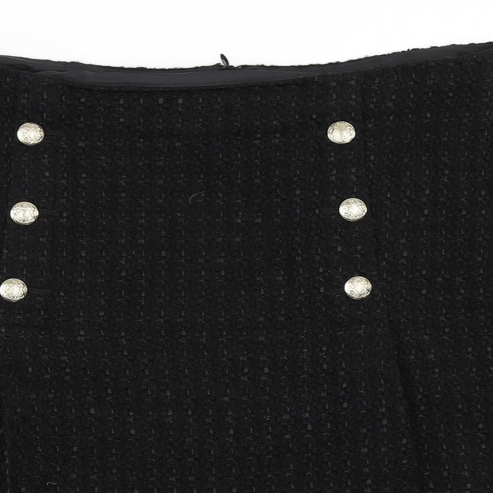 Marks and Spencer Womens Black   A-Line Skirt Size 16
