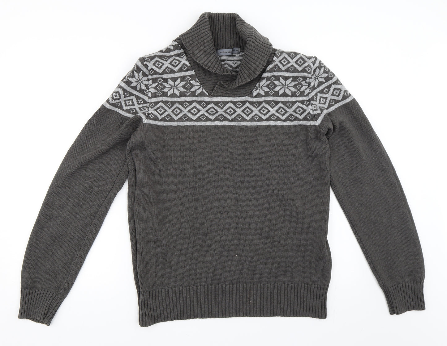 Cedar Wood State Womens Grey   Pullover Jumper Size M