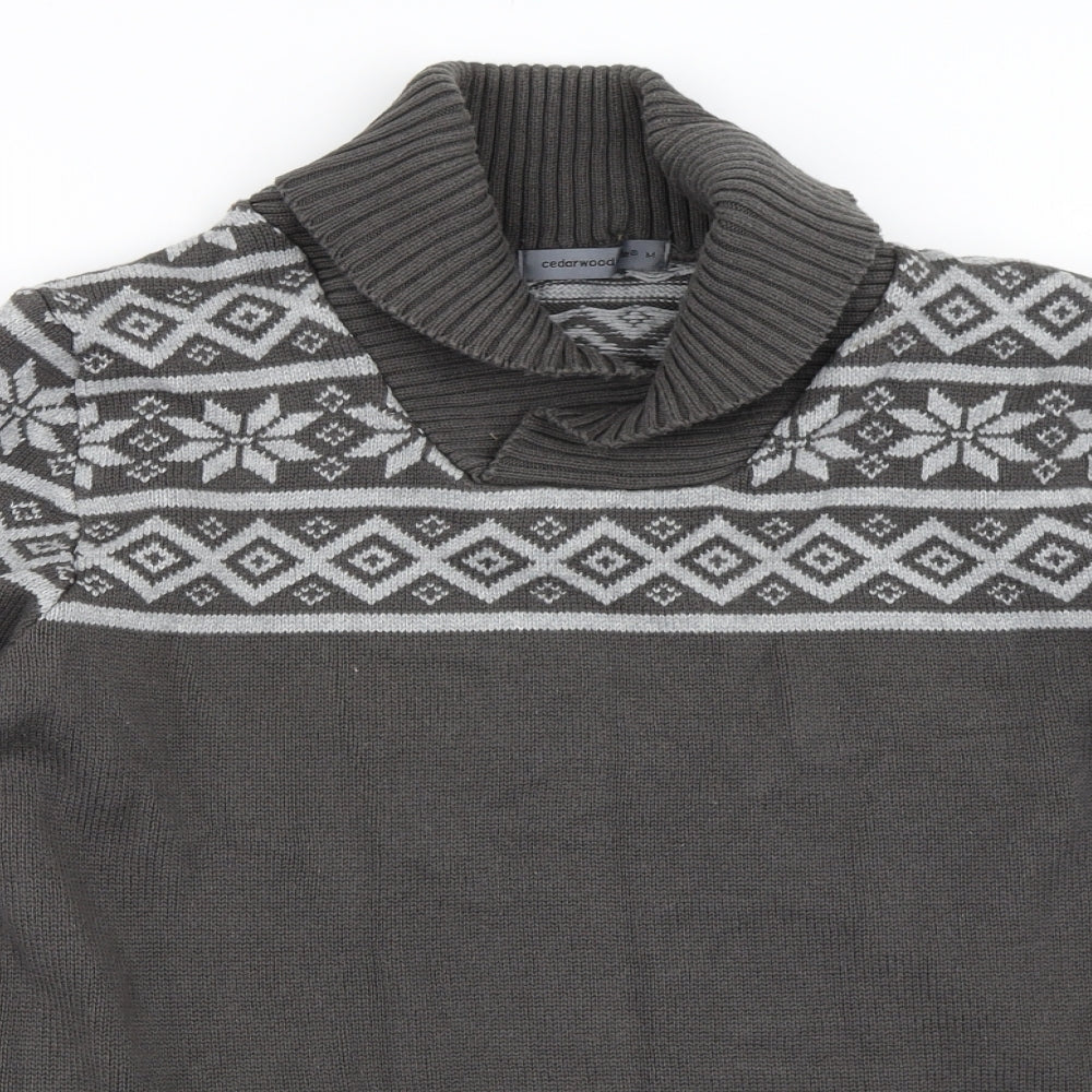 Cedar Wood State Womens Grey   Pullover Jumper Size M