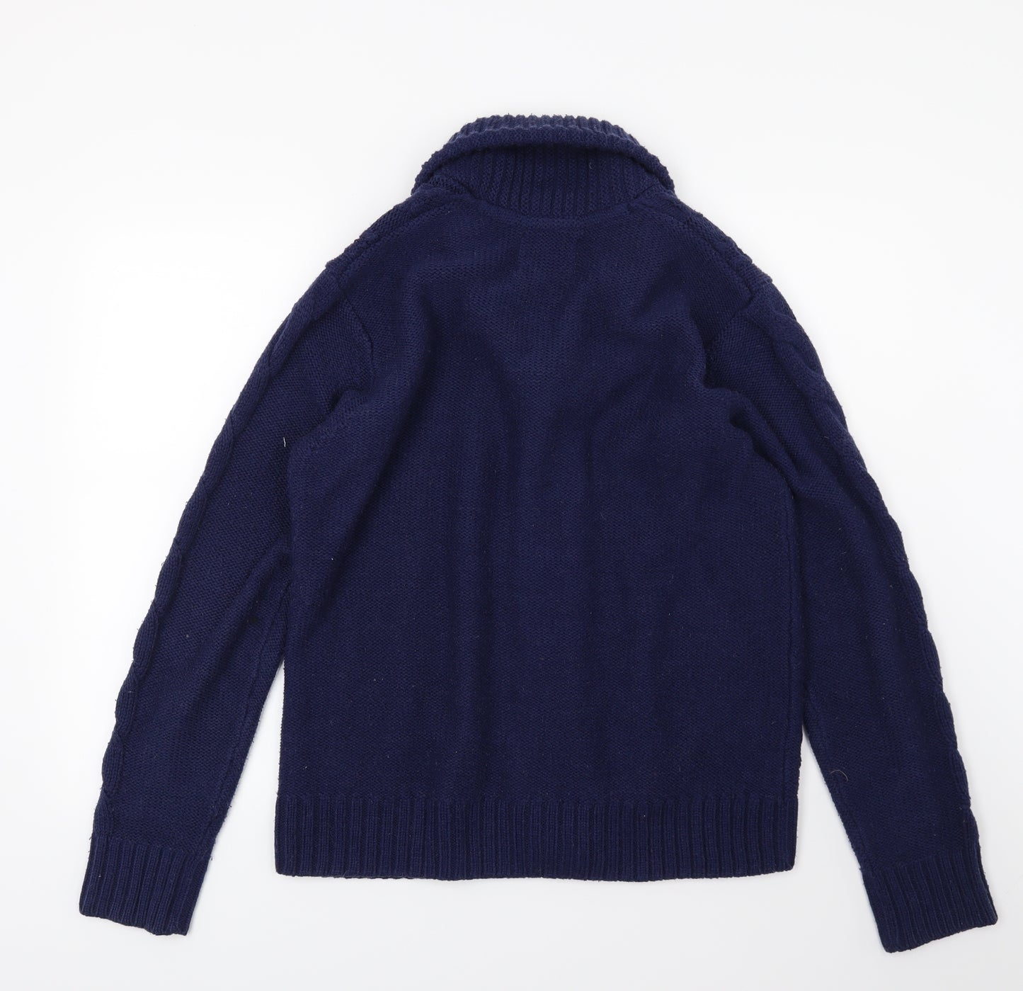 Burton Mens Blue  Knit Cardigan Jumper Size M