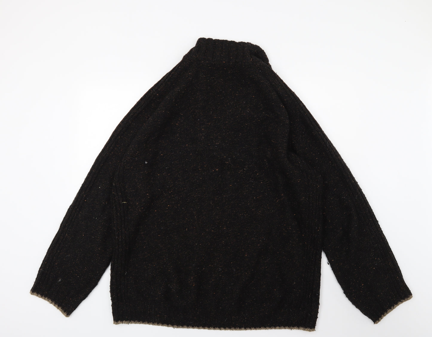 Maine Mens Brown  Knit Pullover Jumper Size XL