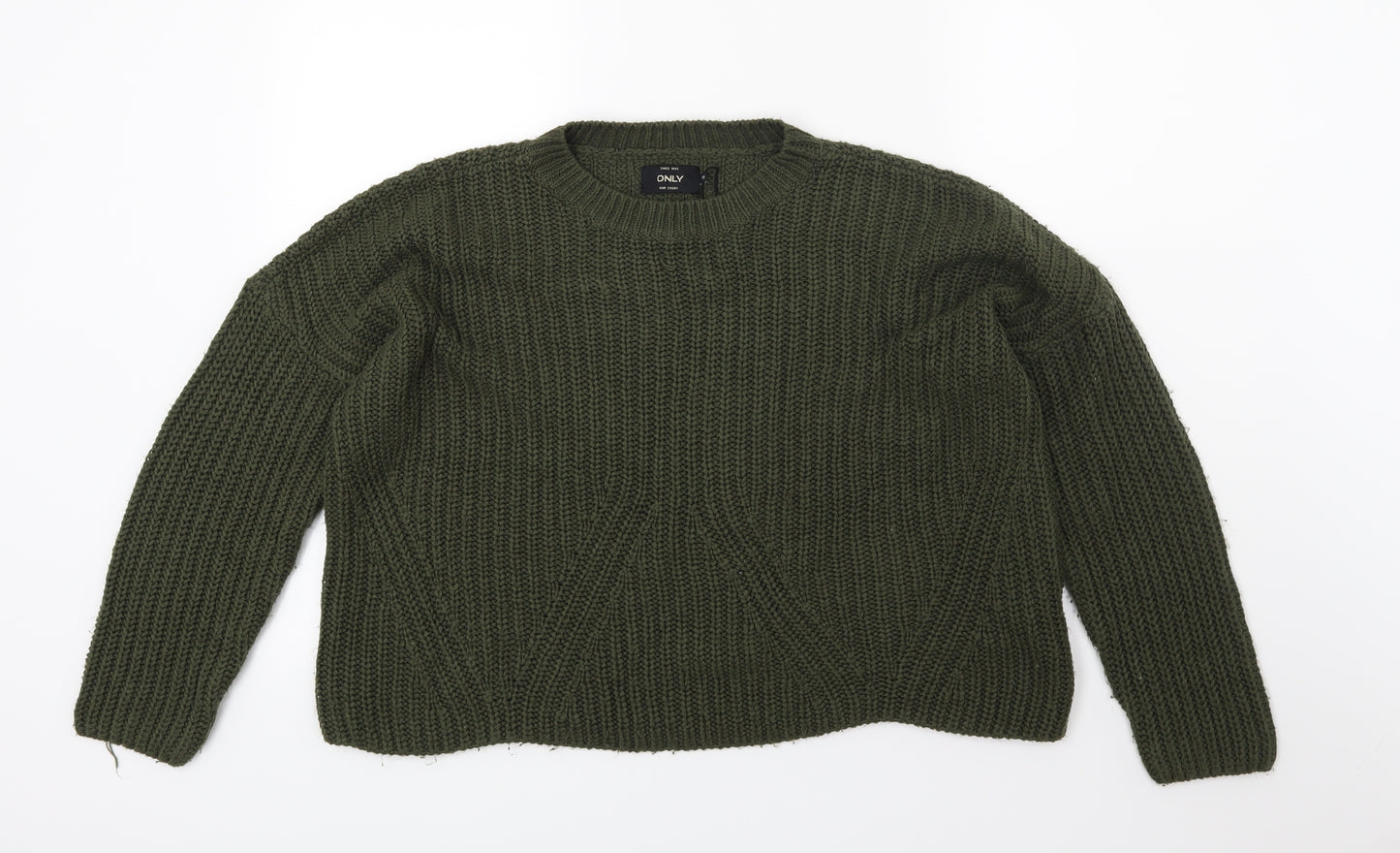 Only Womens Green  Knit Pullover Jumper Size M