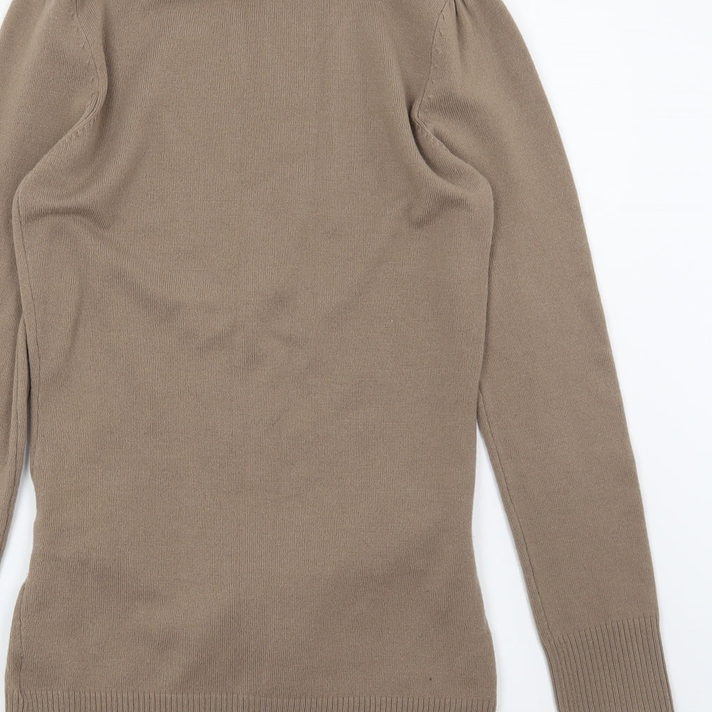 Preworn Womens Brown  Knit Pullover Jumper Size 12