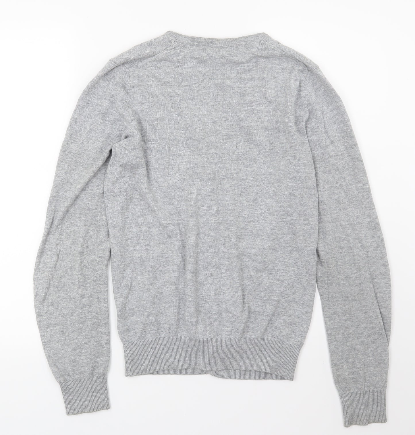 H&M Womens Grey  Knit Cardigan Jumper Size S