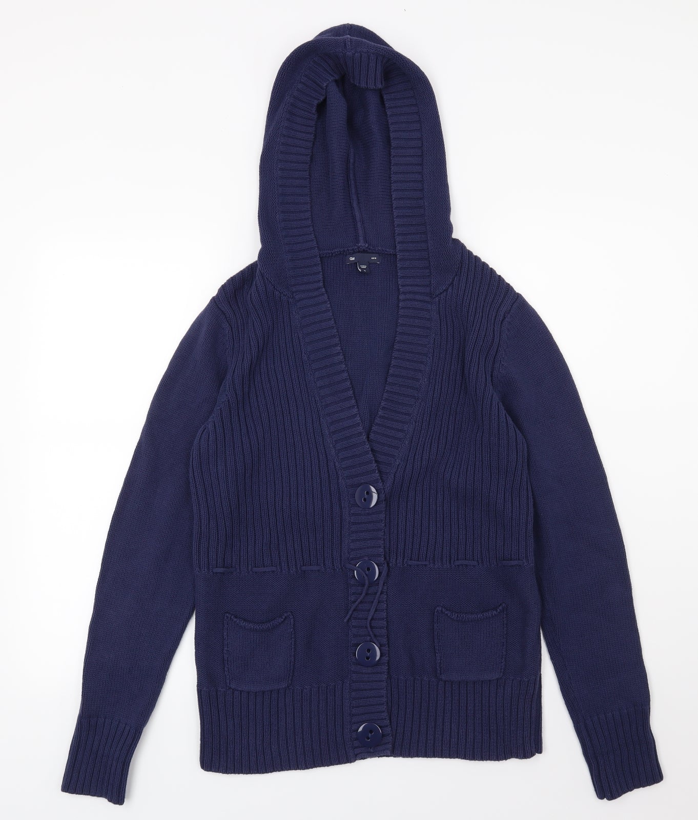 Gap Womens Blue  Knit Cardigan Jumper Size M