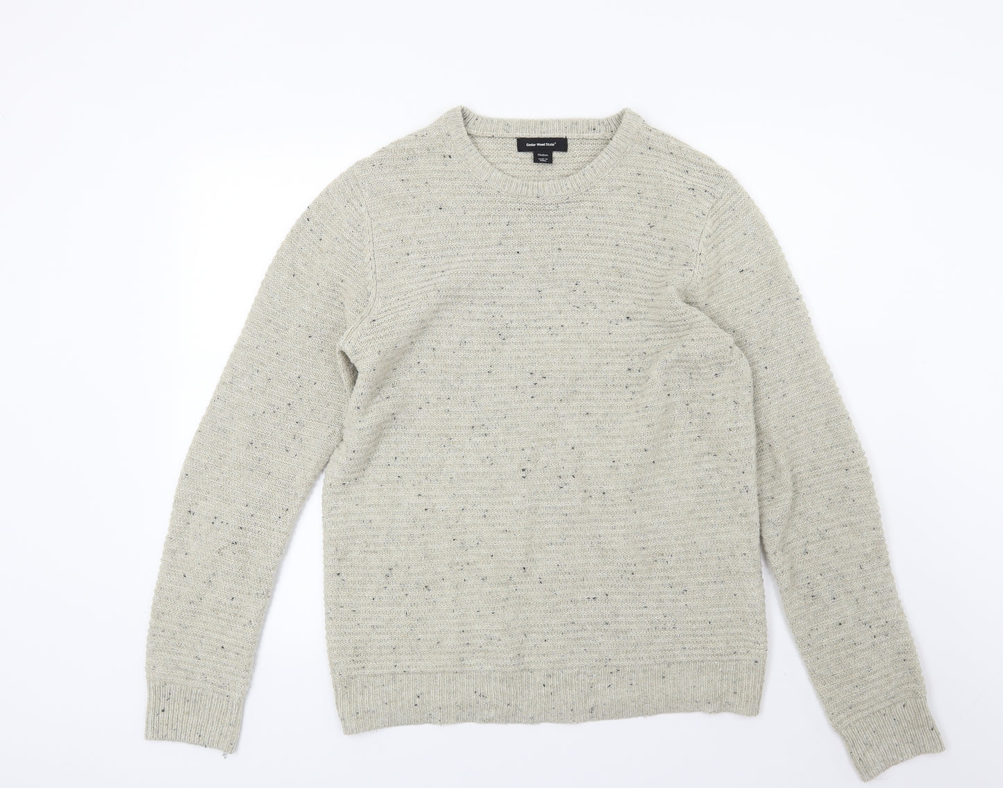 Cedar Wood State Mens Beige  Knit Pullover Jumper Size M
