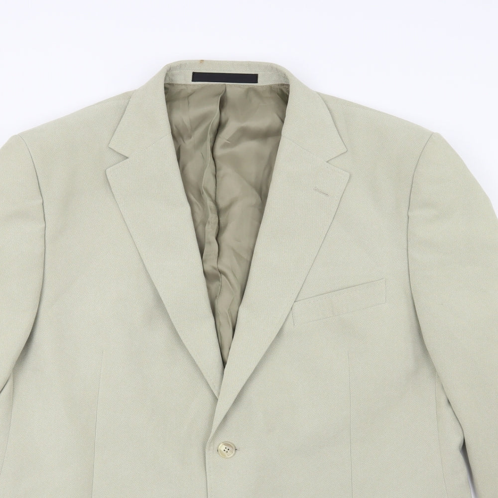 Marks and Spencer Mens Green   Jacket Suit Jacket Size 44