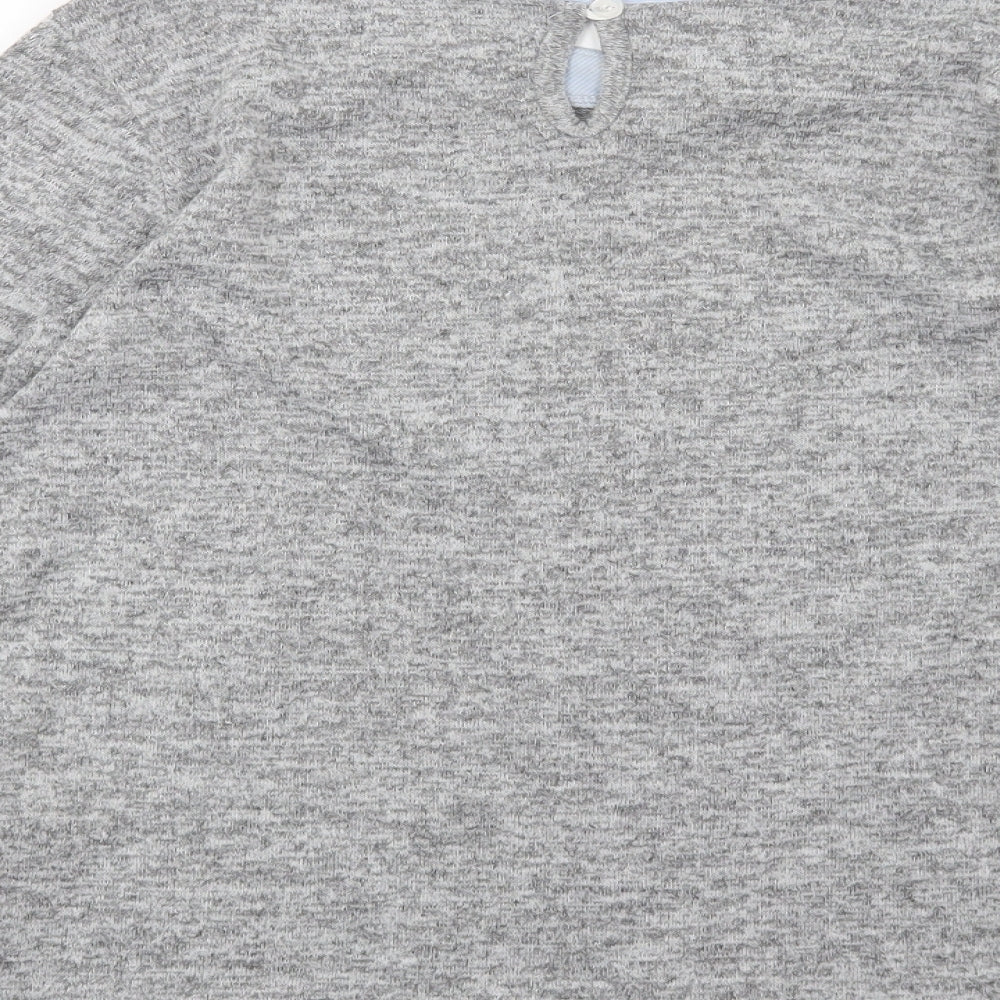 Bellambia Womens Grey  Knit Pullover Jumper Size M