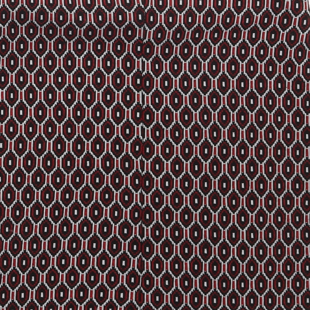 Primark Womens Red Geometric  Bandage Skirt Size 10