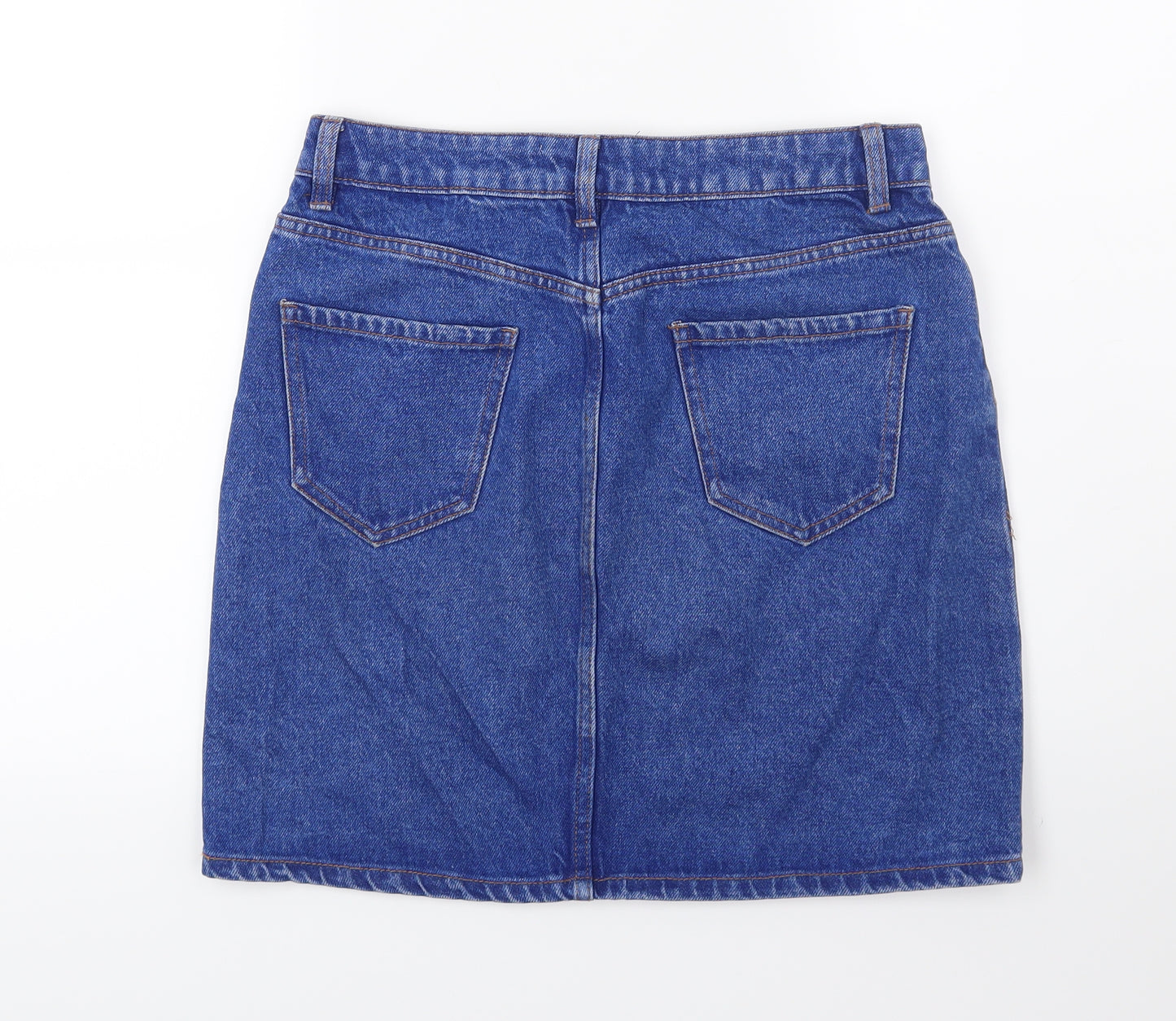 New Look Womens Blue  Denim A-Line Skirt Size 10