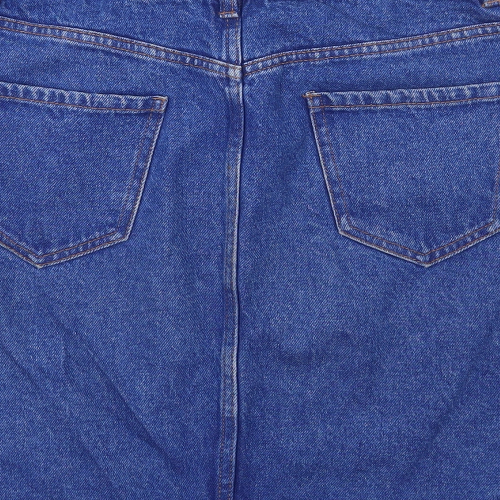 New Look Womens Blue  Denim A-Line Skirt Size 10