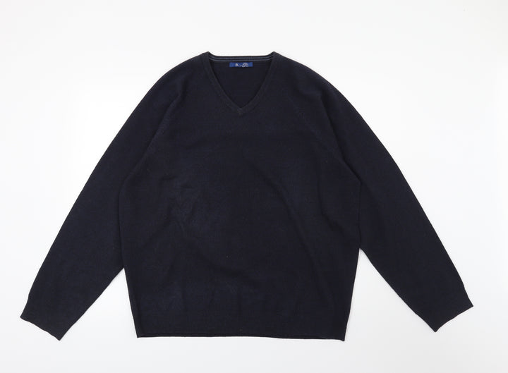 BHS Mens Blue Knit Pullover Jumper Size L