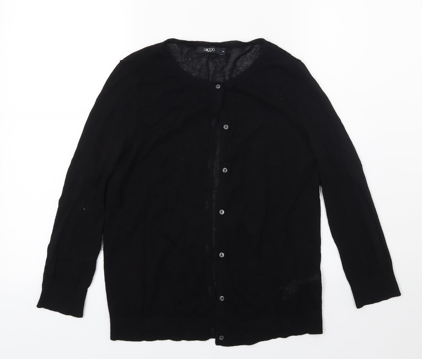 G2000 Womens Black  Knit Cardigan Jumper Size 10