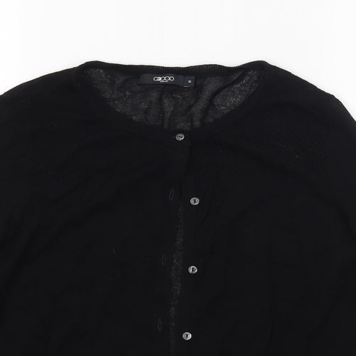 G2000 Womens Black  Knit Cardigan Jumper Size 10