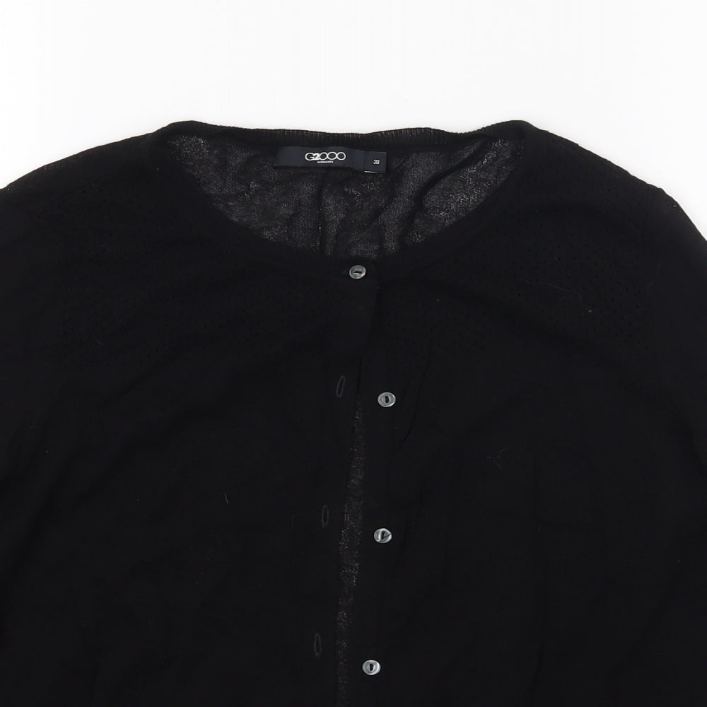 G2000 Womens Black  Knit Cardigan Jumper Size 10