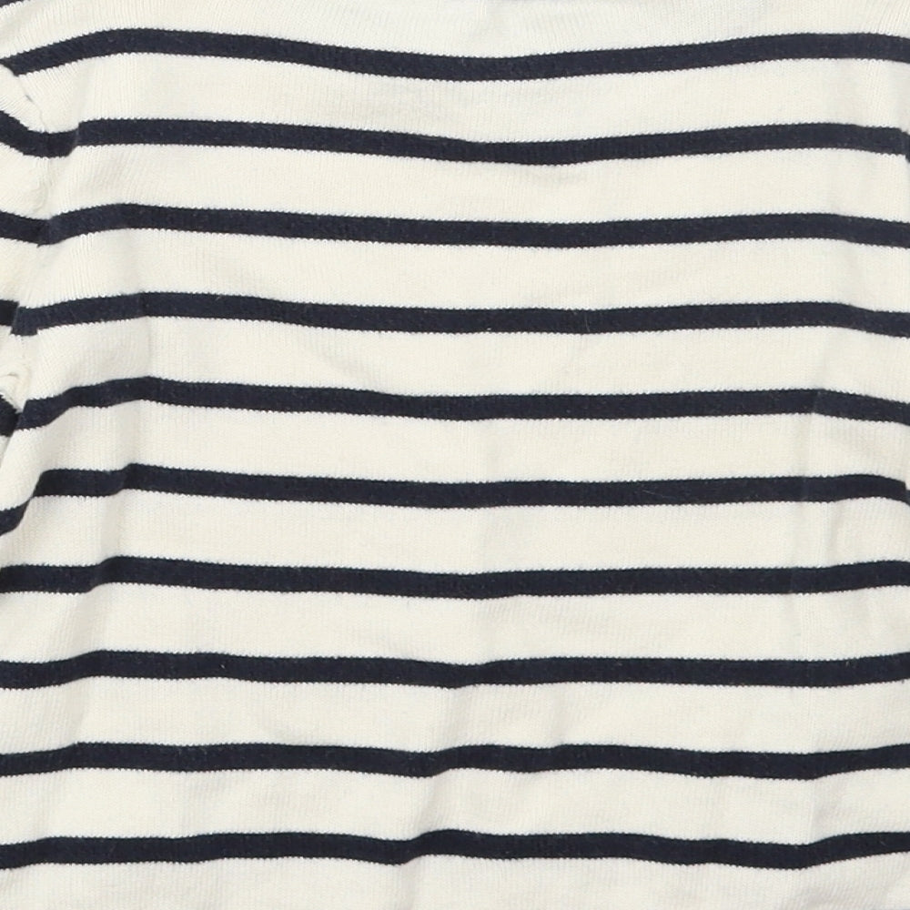 H&M Boys Blue Striped Knit Pullover Jumper Size 2-3 Years