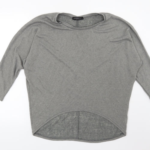 Zanzea Womens Grey  Knit Pullover Jumper Size S