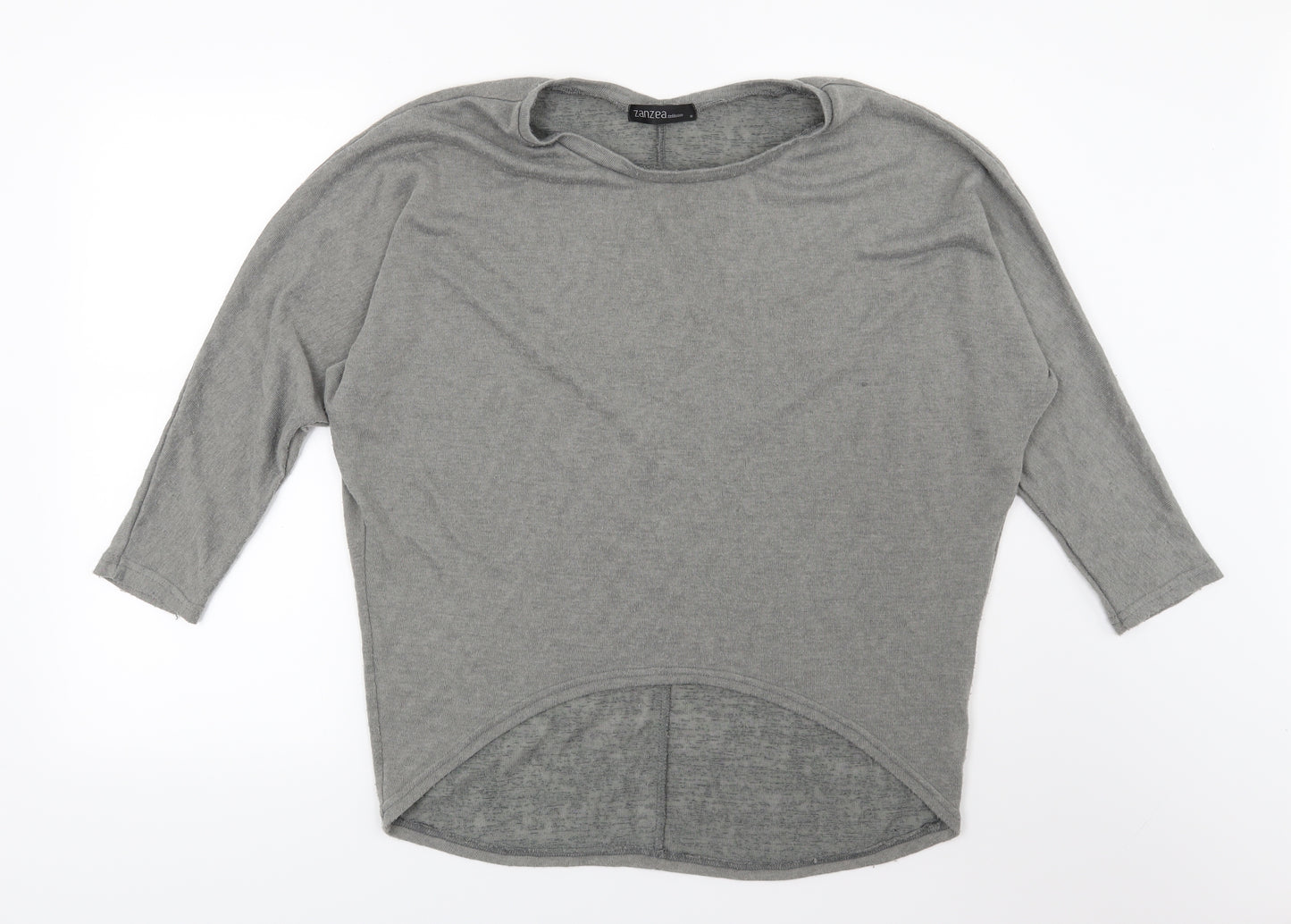 Zanzea Womens Grey  Knit Pullover Jumper Size S