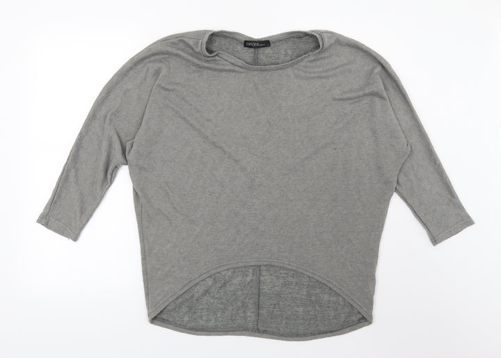 Zanzea Womens Grey  Knit Pullover Jumper Size S