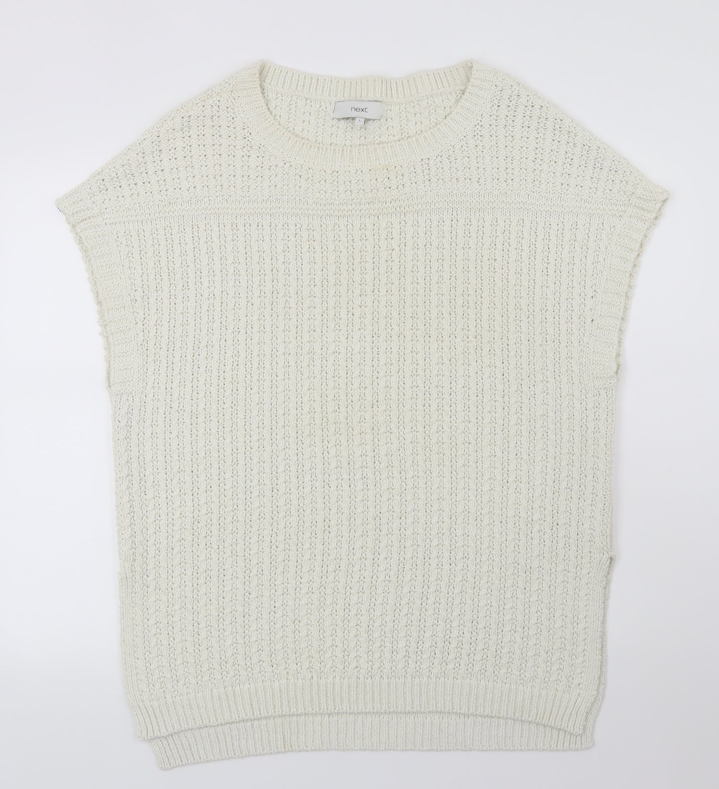 NEXT Womens Ivory  Knit Pullover Jumper Size L