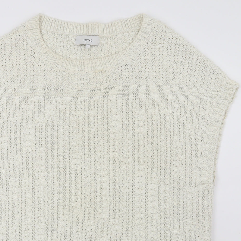 NEXT Womens Ivory  Knit Pullover Jumper Size L