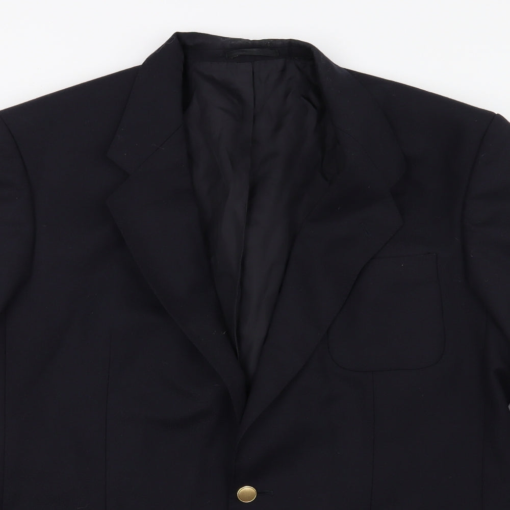 Marks and Spencer Mens Blue  Rayon Jacket Suit Jacket Size 42