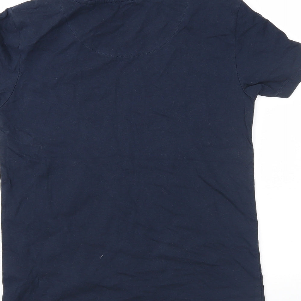 Blue Zoo Boys Blue  Jersey Basic T-Shirt Size 7-8 Years