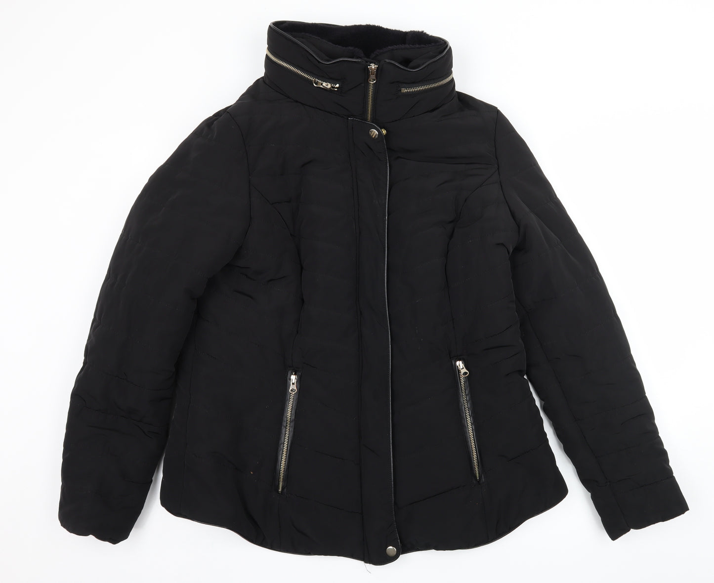 F&F Womens Black   Puffer Jacket Jacket Size 20