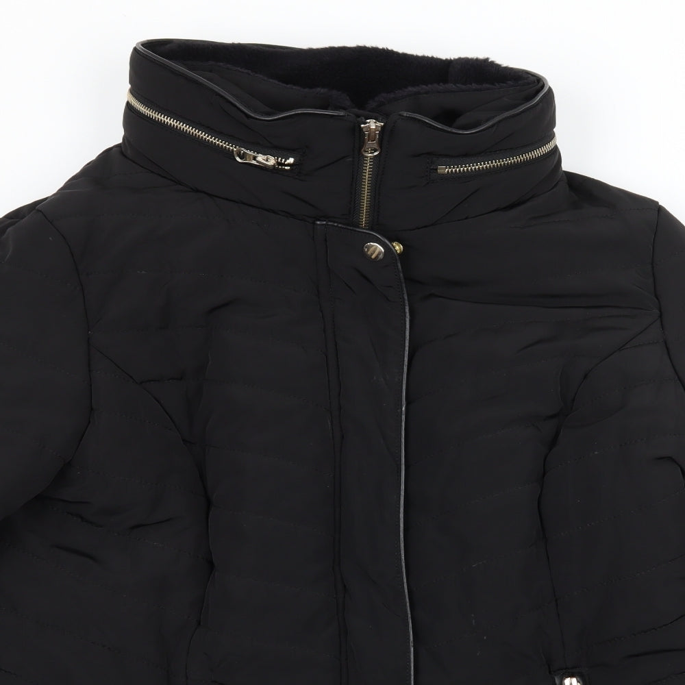 F&F Womens Black   Puffer Jacket Jacket Size 20
