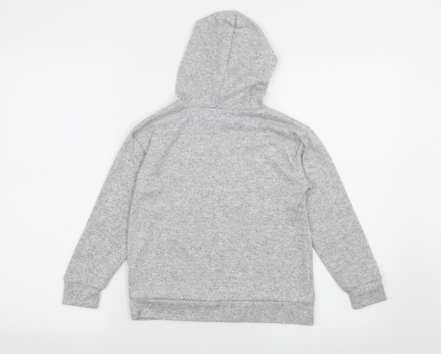 Very Girls Grey  Jersey Pullover Hoodie Size 8 Years  - Love