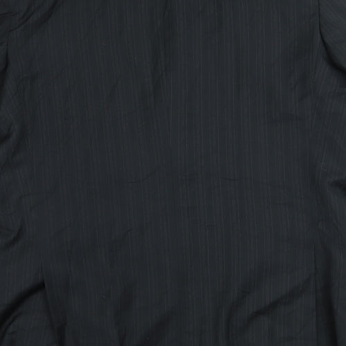 George Mens Black Striped  Jacket Suit Jacket Size L