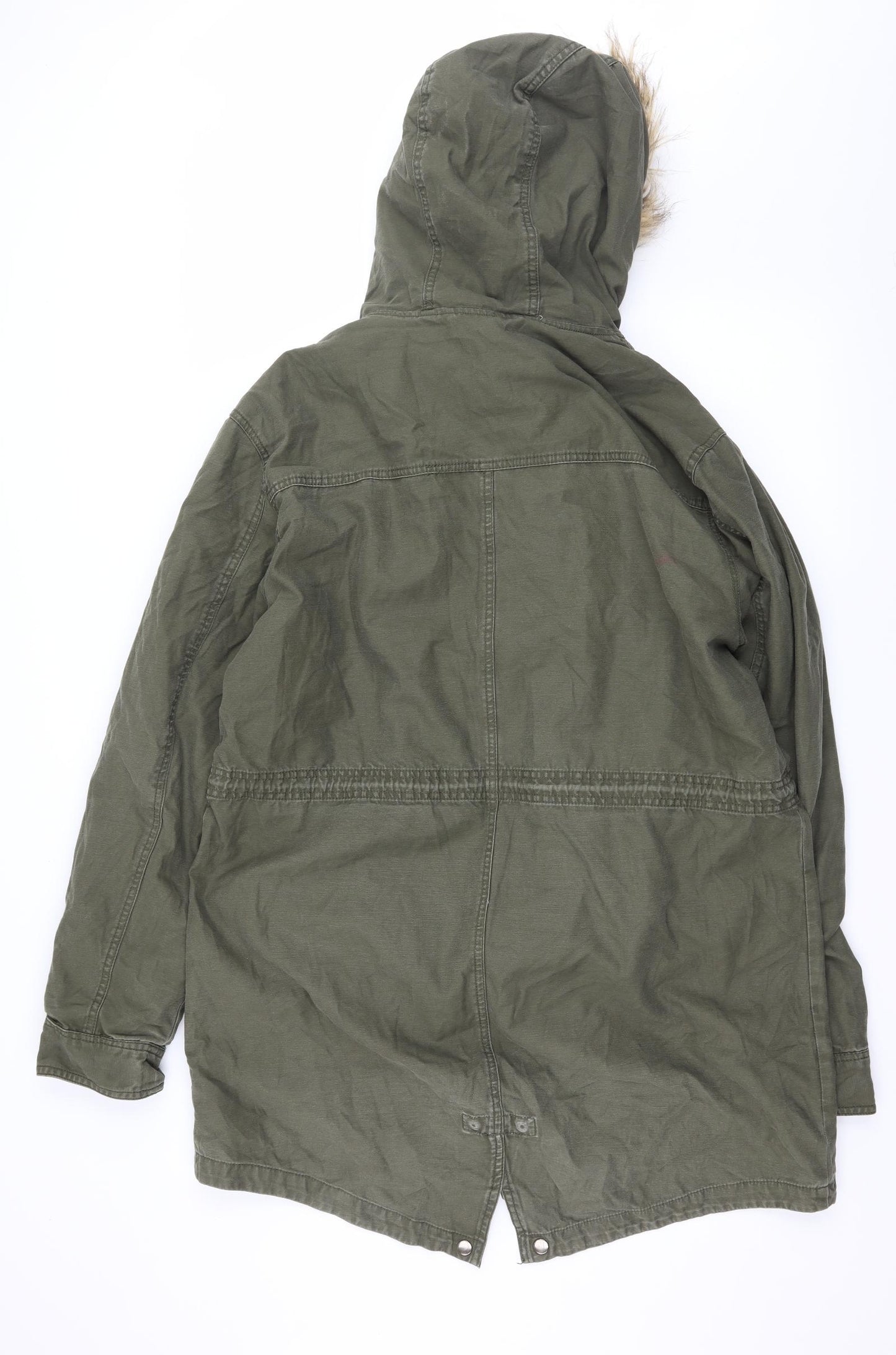 Cedar Wood State Mens Green   Parka Coat Size L