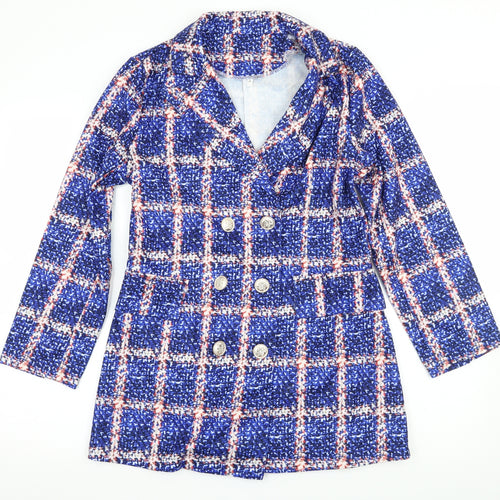 Prewworn Womens Blue Check  Jacket  Size M
