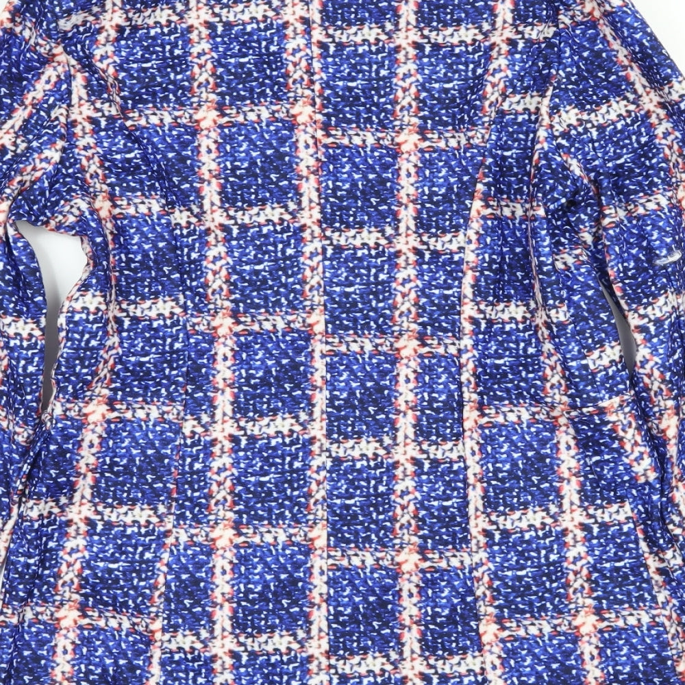 Prewworn Womens Blue Check  Jacket  Size M