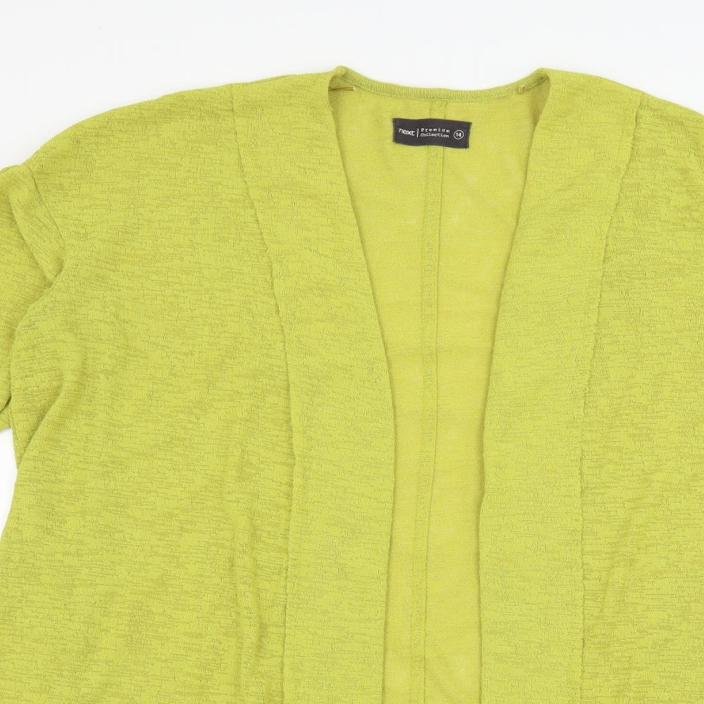 NEXT Womens Green  Knit Cardigan Jumper Size 14